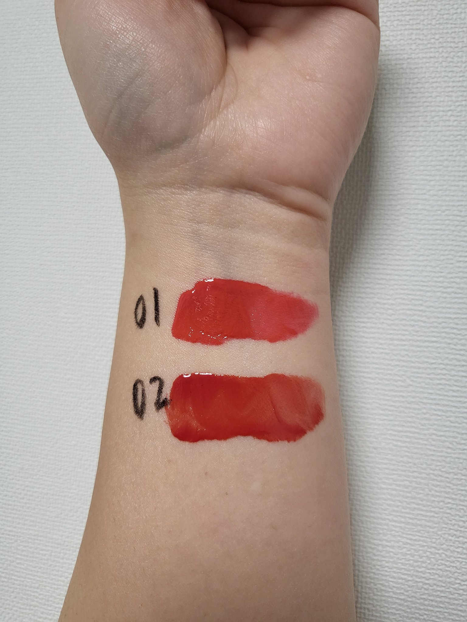 タトゥーフィットウォーターティント/auau/リップティントを使ったクチコミ（2枚目）