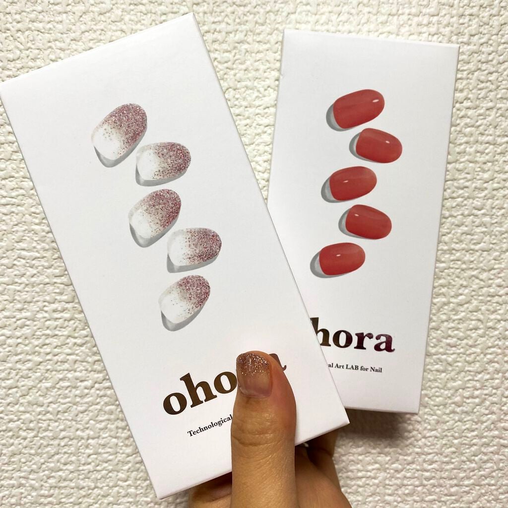 セミキュアジェルネイル(ハンド)/ohora/ネイルシールを使ったクチコミ(2枚目)