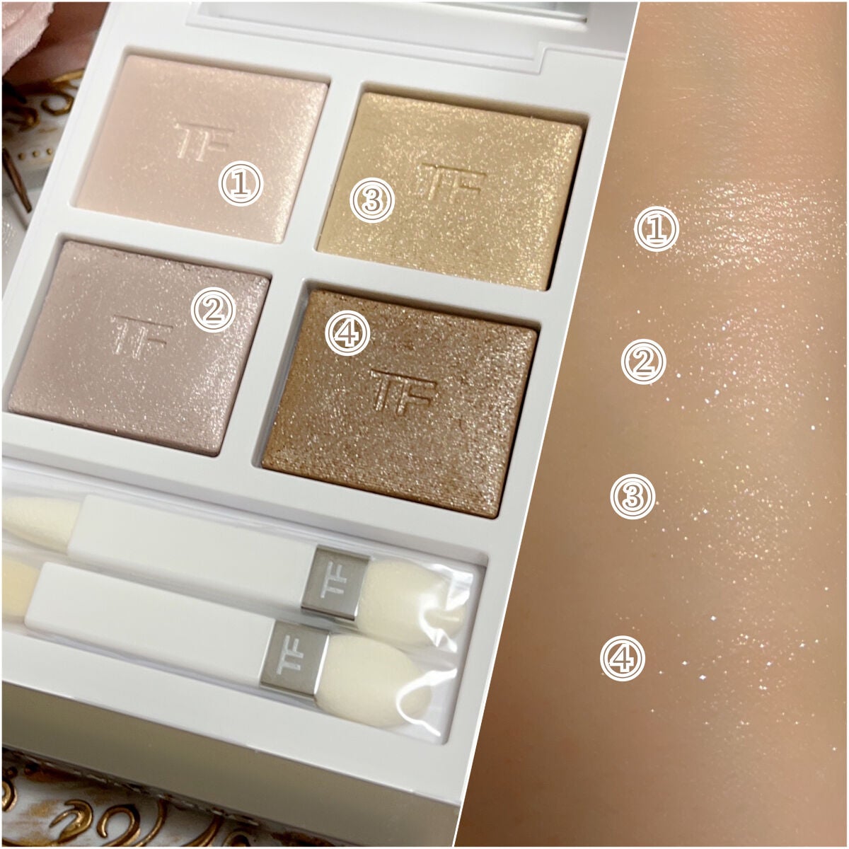 ソレイユ アイ カラー クォード/TOM FORD BEAUTY/アイシャドウパレットを使ったクチコミ(4枚目)