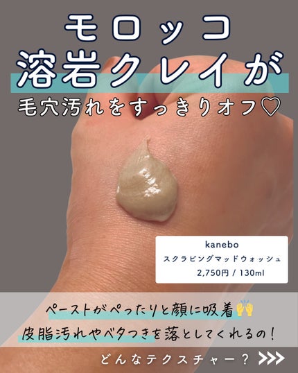 スクラビング マッド ウォッシュ/KANEBO/洗顔フォームを使ったクチコミ(3枚目)