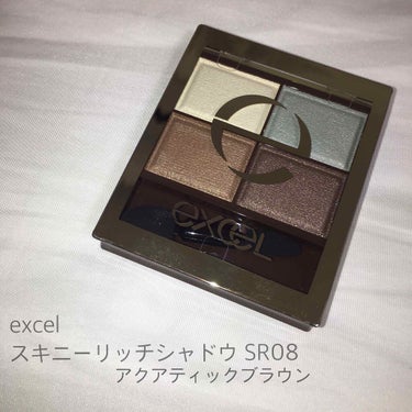 スキニーリッチシャドウ SR08 アクアティックブラウン/excel/アイシャドウパレットを使ったクチコミ（1枚目）