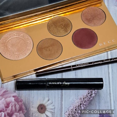 Pop Goes The Glow Champagne Pop Face & Eye Palette  /BECCA/メイクアップキットを使ったクチコミ（2枚目）