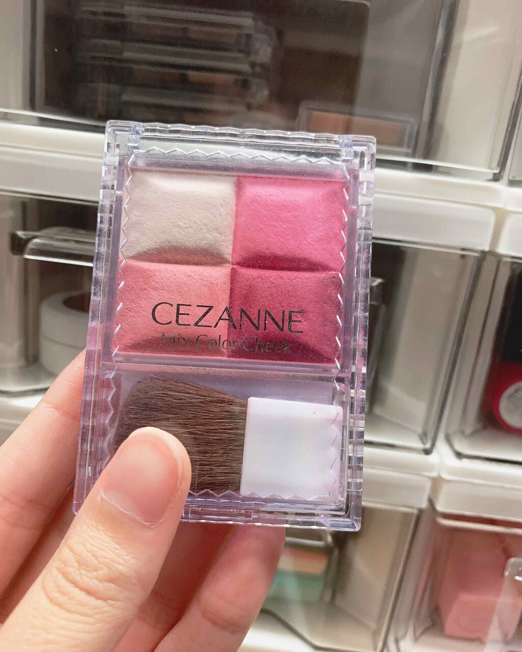 ミックスカラーチーク/CEZANNE/パウダーチークを使ったクチコミ(1枚目)