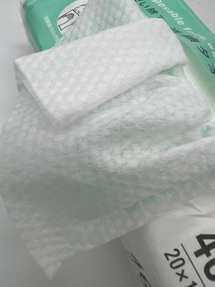 使い捨て洗顔タオル/セリア/クレンジングタオルを使ったクチコミ(2枚目)