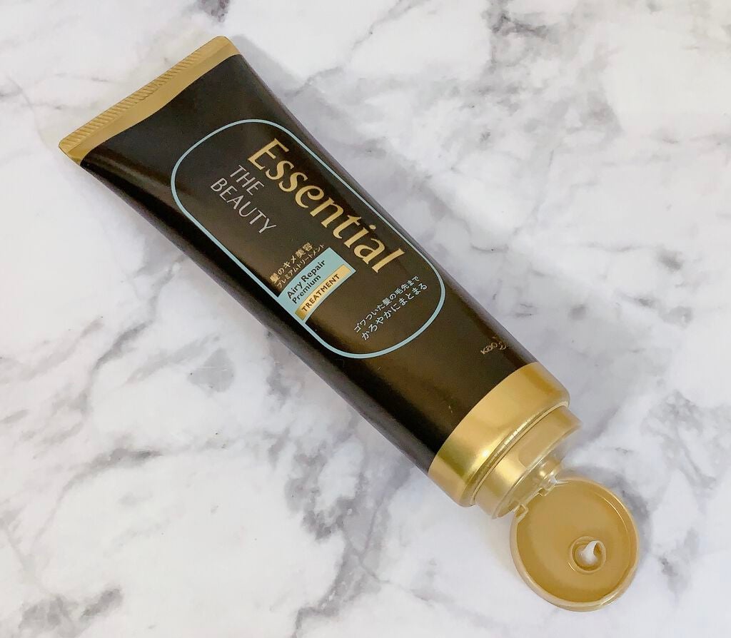Essential THE BEAUTY 髪のキメ美容プレミアムトリートメント<エアリーリペアプレミアム>/エッセンシャル/洗い流すヘアトリートメントを使ったクチコミ(3枚目)