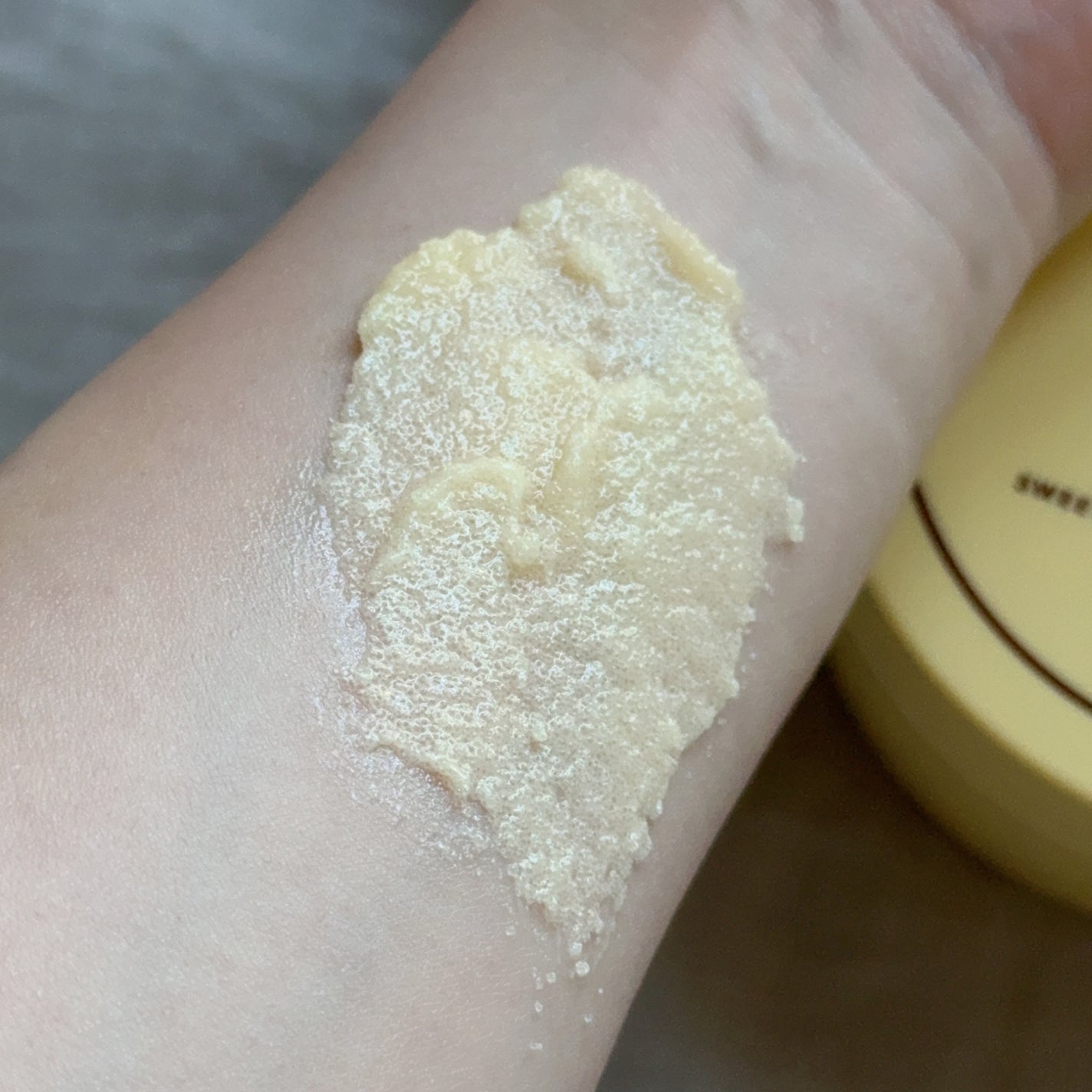 Q+Me スウィートボムタラソスクラブレモンティーの香り/AGARISM/バスト・ヒップケアを使ったクチコミ(4枚目)