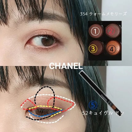 レ キャトル オンブル/CHANEL/アイシャドウパレットを使ったクチコミ(6枚目)