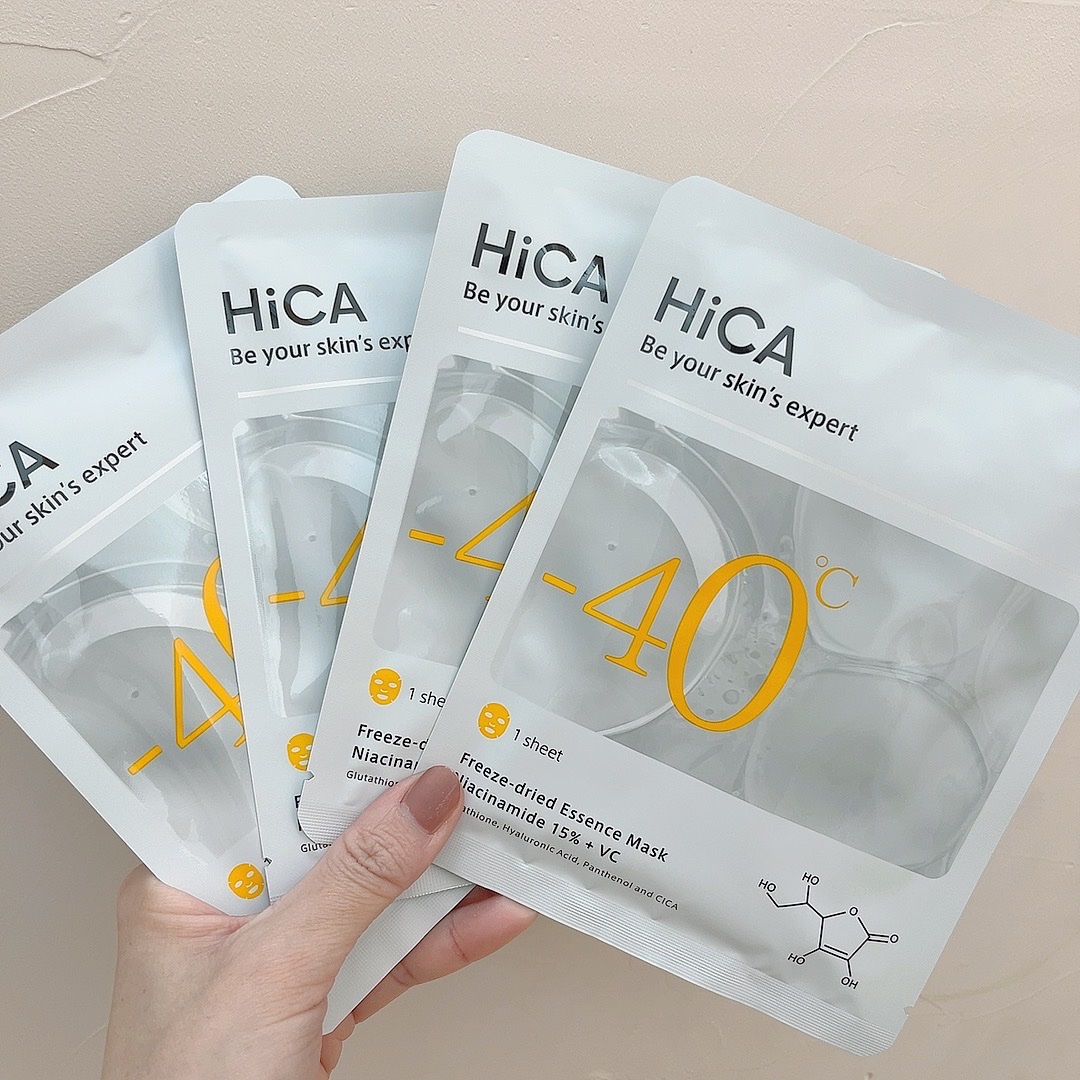 HiCA フリーズドライエッセンスマスク ナイアシンアミド15%+VC 4枚入/HiCA/シートマスク・パックを使ったクチコミ（2枚目）