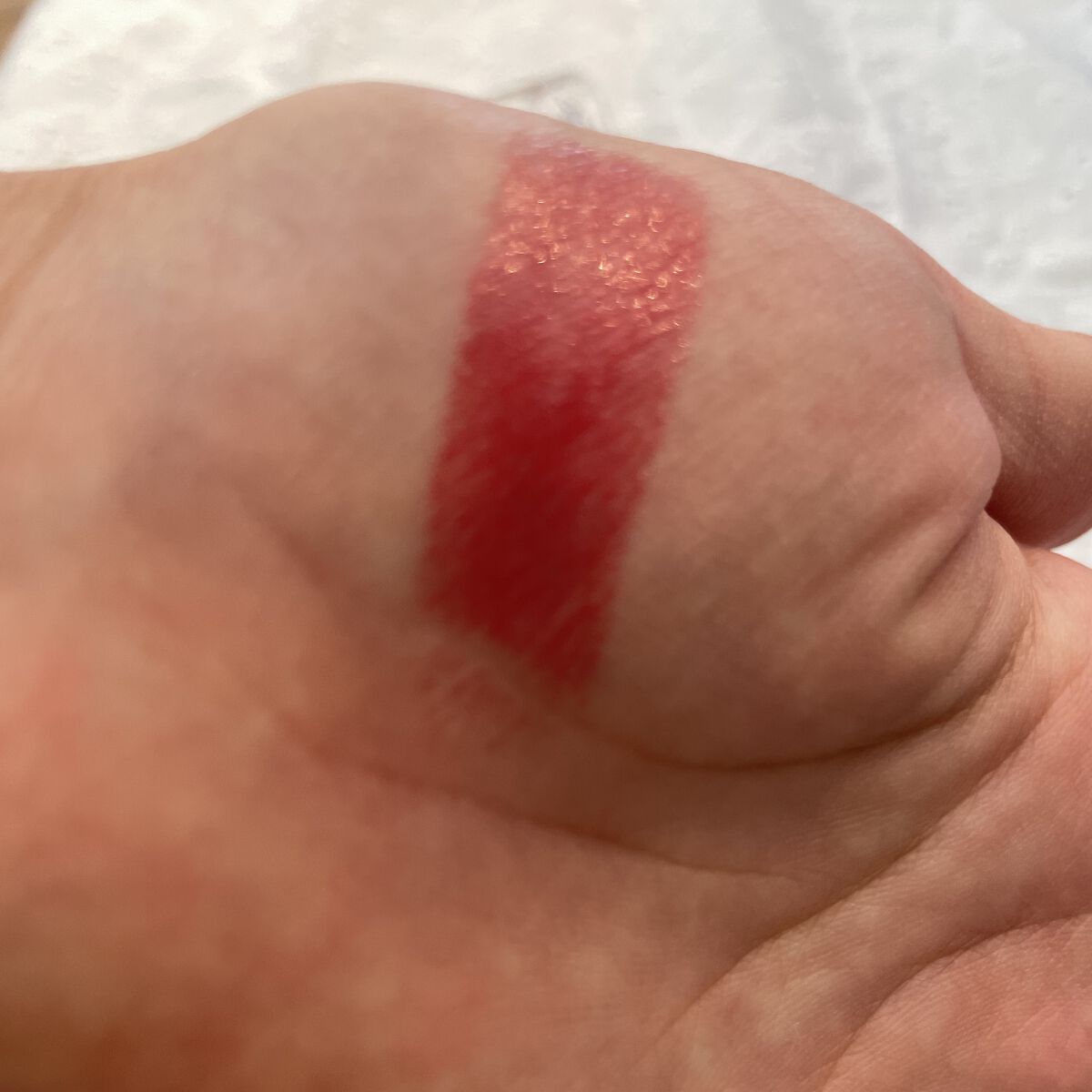 ラスティンググロスリップ/CEZANNE/口紅を使ったクチコミ（3枚目）