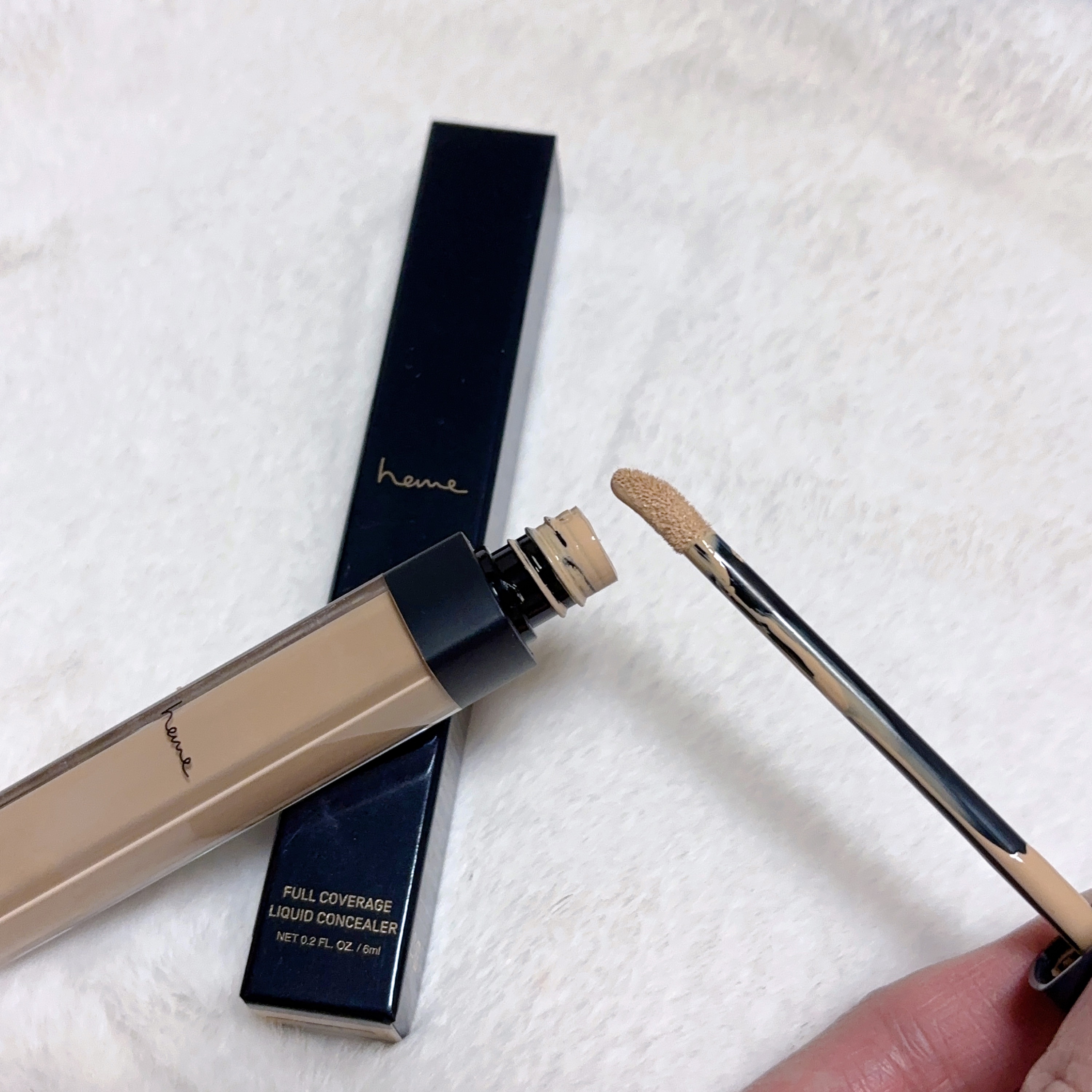 フルカバーリキッドコンシーラー フェア/heme/リキッドコンシーラーを使ったクチコミ（2枚目）