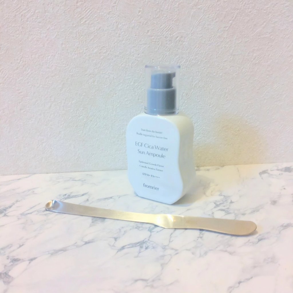 EGFシカウォーターサンアンプル/fromrier/日焼け止めローションを使ったクチコミ（1枚目）