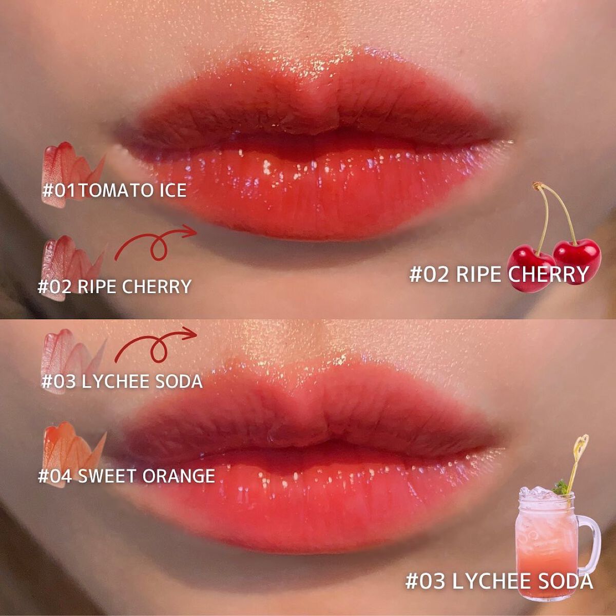 ZEESEA 「0」重力 軽いリキッド #ルージュ/ZEESEA/リップグロスを使ったクチコミ(3枚目)