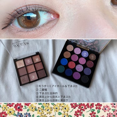 UR GLAM　BLOOMING EYE COLOR PALETTE/U R GLAM/アイシャドウパレットを使ったクチコミ（2枚目）