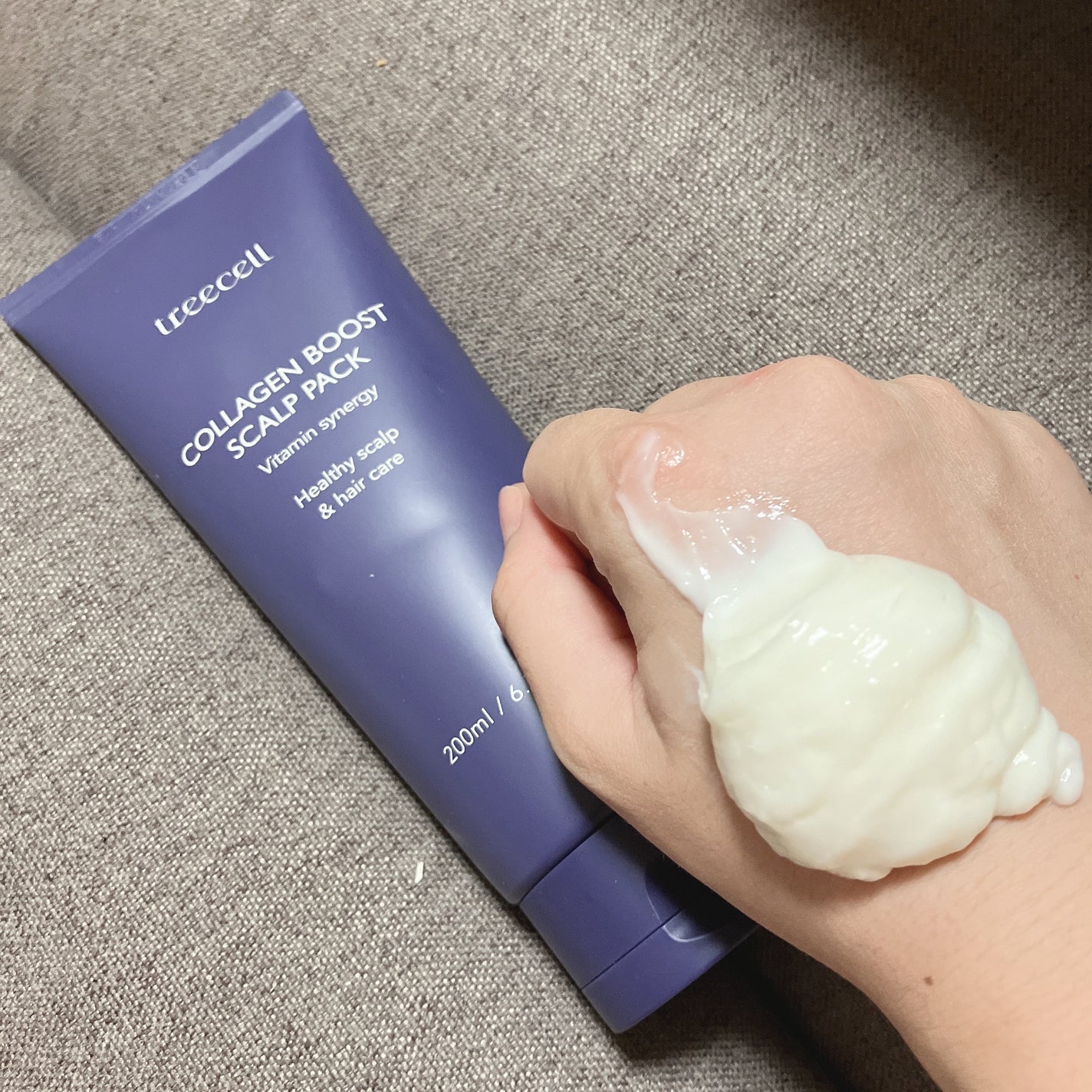 コラーゲンブースト スカルプパック/treecell/ヘアマスク・ヘアパックを使ったクチコミ(2枚目)