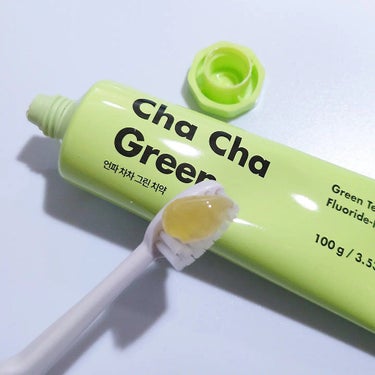 Cha Cha Charcoal Vegan Greentea Toothpaste/unpa/歯磨き粉を使ったクチコミ（1枚目）