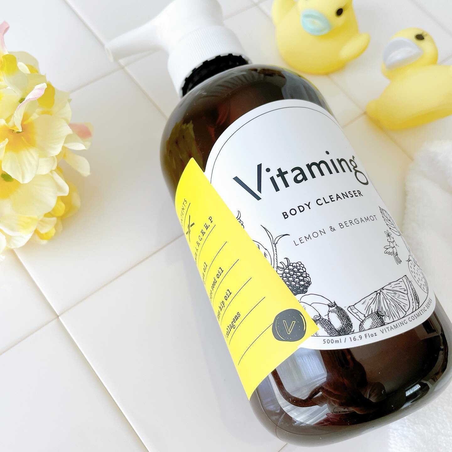 リフレッシングボディソープ(レモン＆ベルガモットの香り)/Vitaming/ボディソープを使ったクチコミ（2枚目）