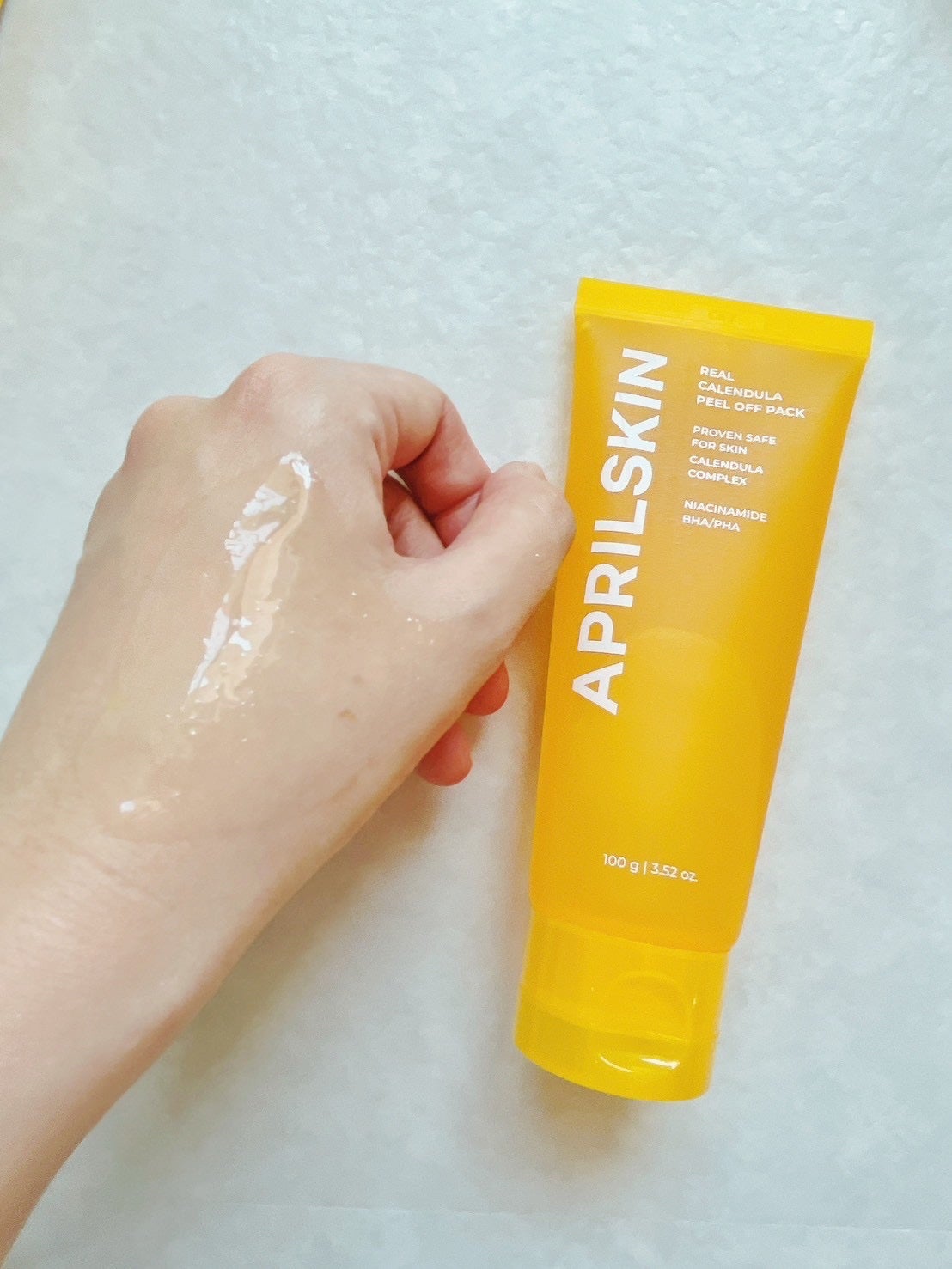 リアルカレンデュラピールオフパック/APRILSKIN/ピーリングを使ったクチコミ(3枚目)
