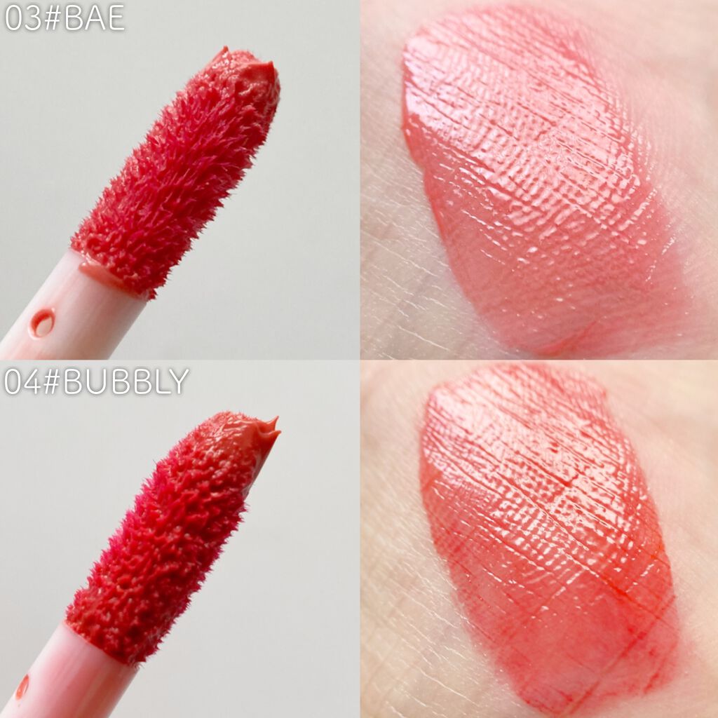 ホリカホリカ ハートクラッシュグローティントエアー/HOLIKA HOLIKA/リップティントを使ったクチコミ(4枚目)