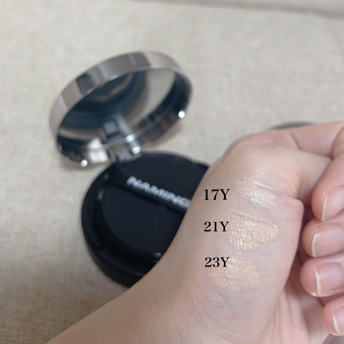 ネーミング レイヤード フィットクッション/NAMING./クッションファンデーションを使ったクチコミ(3枚目)