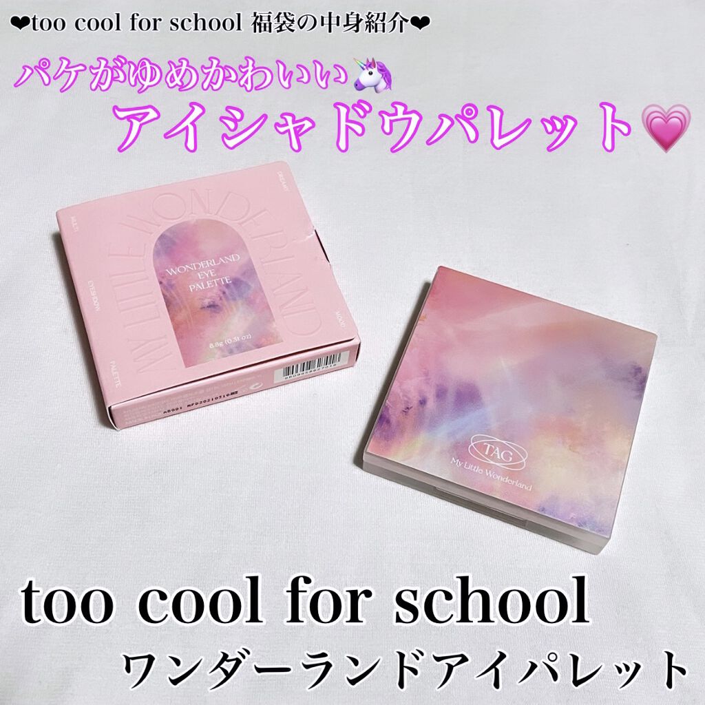 TAG WONDERLAND EYE PALETTE/too cool for school/アイシャドウパレットを使ったクチコミ（1枚目）