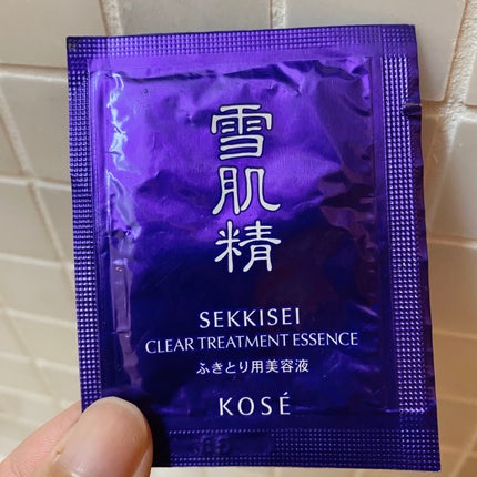 雪肌精 クリア トリートメント エッセンスのクチコミ「拭き取り美容液って新しくない?
【使った商品】
雪肌精 クリア トリートメント エッセンス
.....」(1枚目)