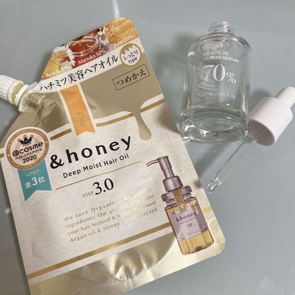 ディープモイスト ヘアオイル3.0 つめかえ75ml/&honey/ヘアオイルを使ったクチコミ(2枚目)