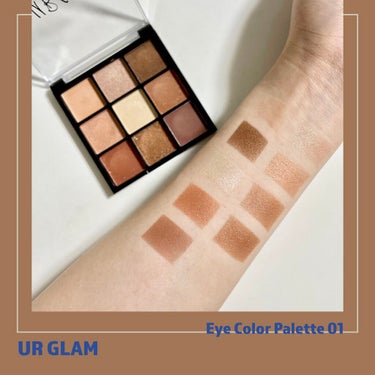 UR GLAM　BLOOMING EYE COLOR PALETTE/U R GLAM/アイシャドウパレットを使ったクチコミ（1枚目）