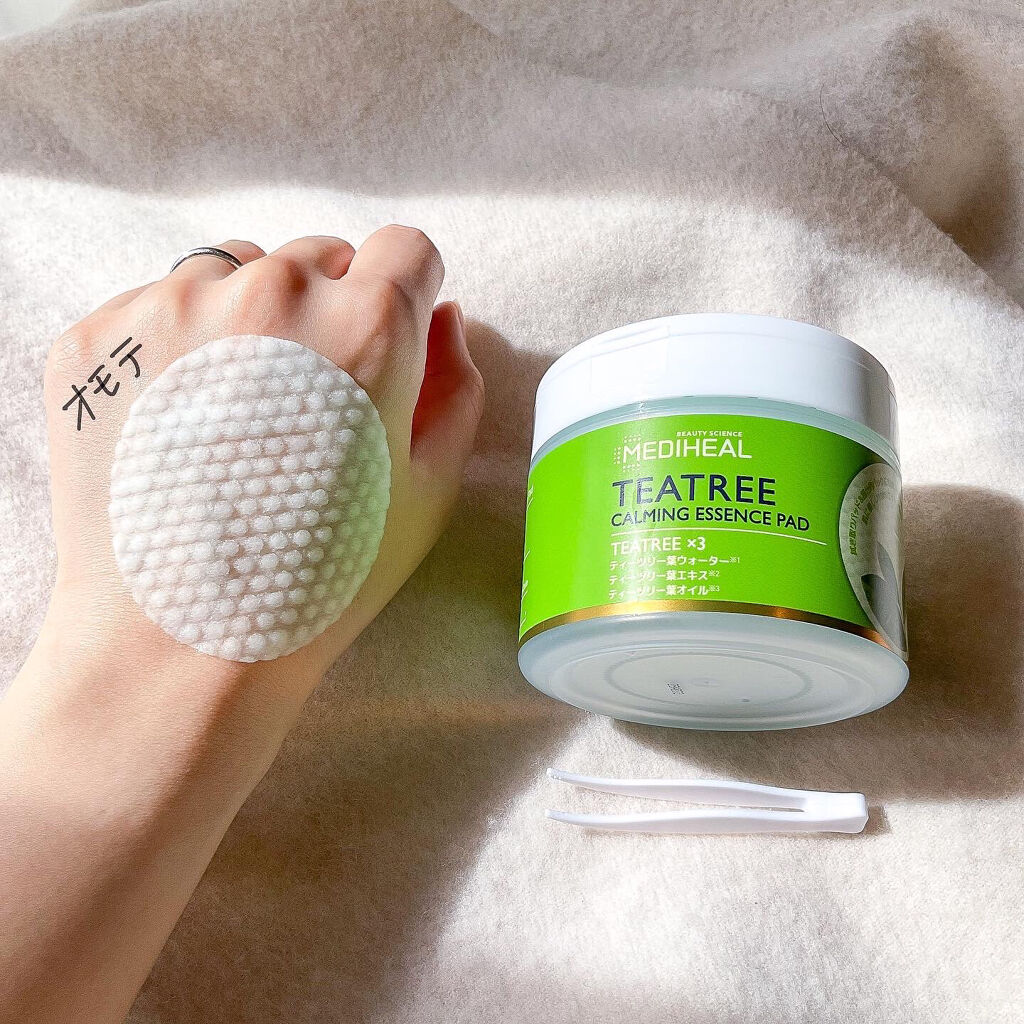 ティーツリーカーミングエッセンスパッド/MEDIHEAL/トナーパッドを使ったクチコミ（3枚目）