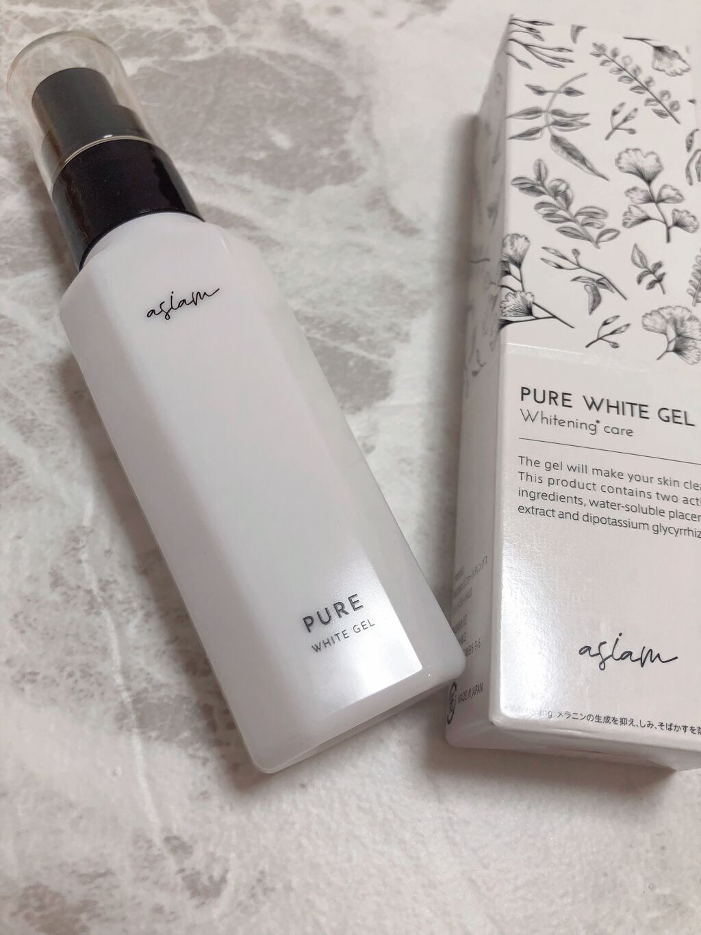 ピュアホワイトジェル/asiam/オールインワン化粧品を使ったクチコミ（1枚目）