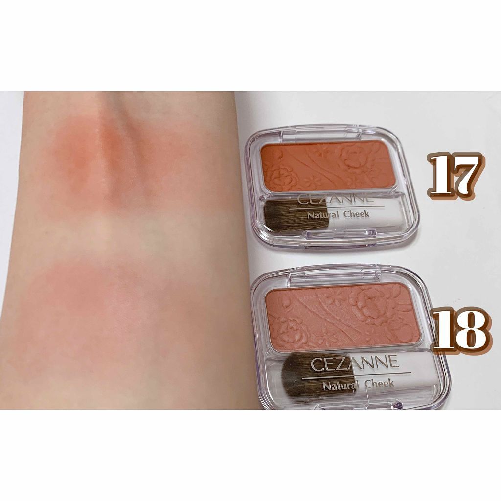 ナチュラル チークN/CEZANNE/パウダーチークを使ったクチコミ(3枚目)