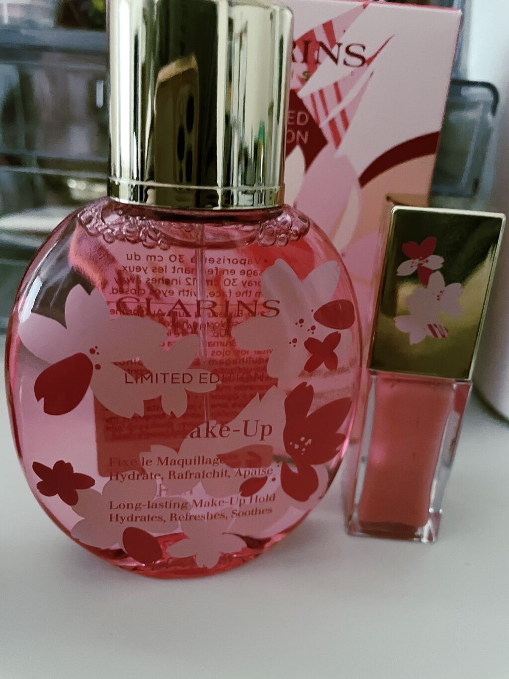 フィックス メイクアップ サクラ/CLARINS/ミスト状化粧水を使ったクチコミ（1枚目）