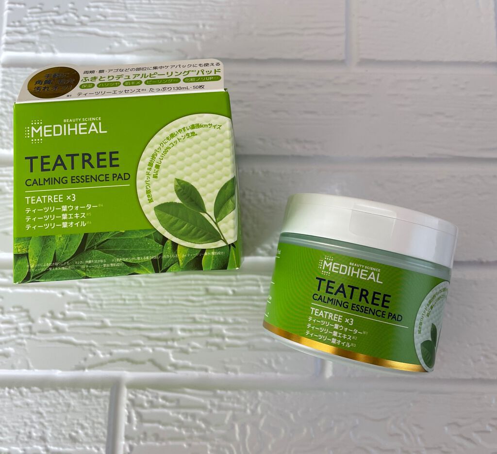 ティーツリーカーミングエッセンスパッド/MEDIHEAL/トナーパッドを使ったクチコミ（1枚目）