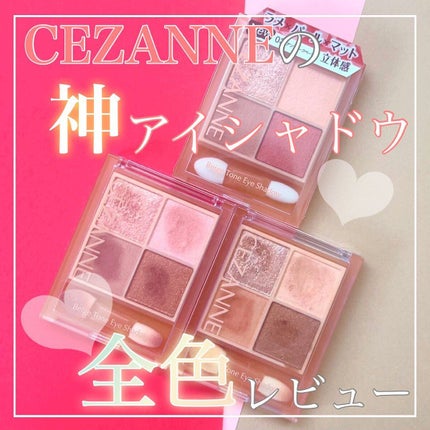 ベージュトーンアイシャドウ/CEZANNE/アイシャドウパレットを使ったクチコミ(1枚目)