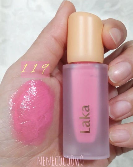 フルーティーグラムティント/Laka/リップティントを使ったクチコミ(4枚目)