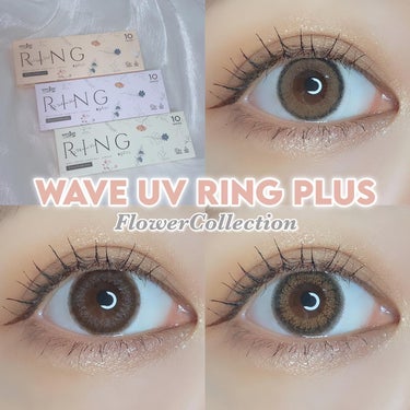 WAVEワンデー UV リング プラス フラワーコレクション sakura veil/WAVE/ワンデー（１DAY）カラコンを使ったクチコミ（1枚目）