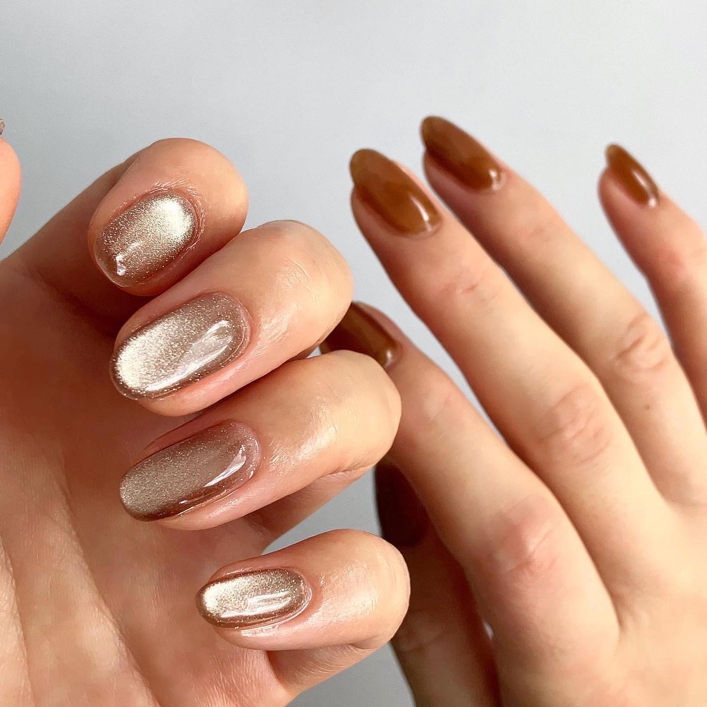 sato 🕊 self nail🫧🤍 on LIPS 「𝗆𝗒𝗇𝖺𝗂𝗅𝗌🤎シンプルワンカラー@__creu.__𝖬𝖮𝖴𝖬..」(2枚目)