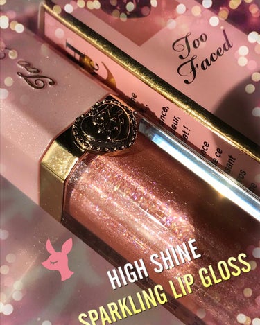 リッチ＆ダズリン ハイシャイン スパークリング リップグロス ユー アップ？/Too Faced/リップグロスを使ったクチコミ（2枚目）