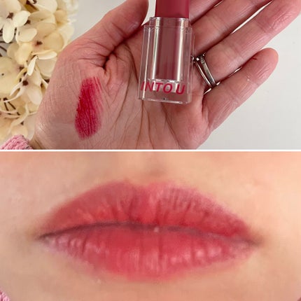 フェザーマットリップスティック/INTO U/口紅を使ったクチコミ(5枚目)
