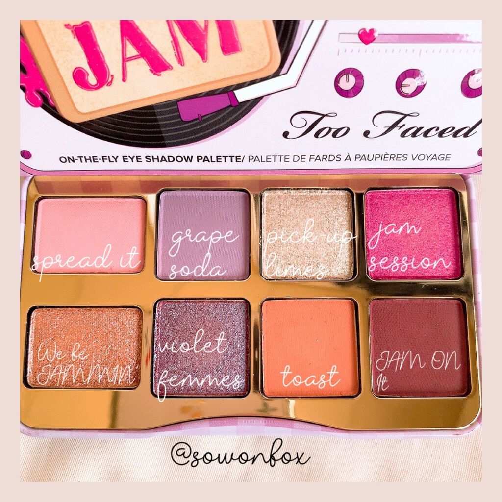  ザッツ マイ ジャム！ ミニ アイシャドウ　パレット ​/Too Faced/アイシャドウパレットを使ったクチコミ（3枚目）