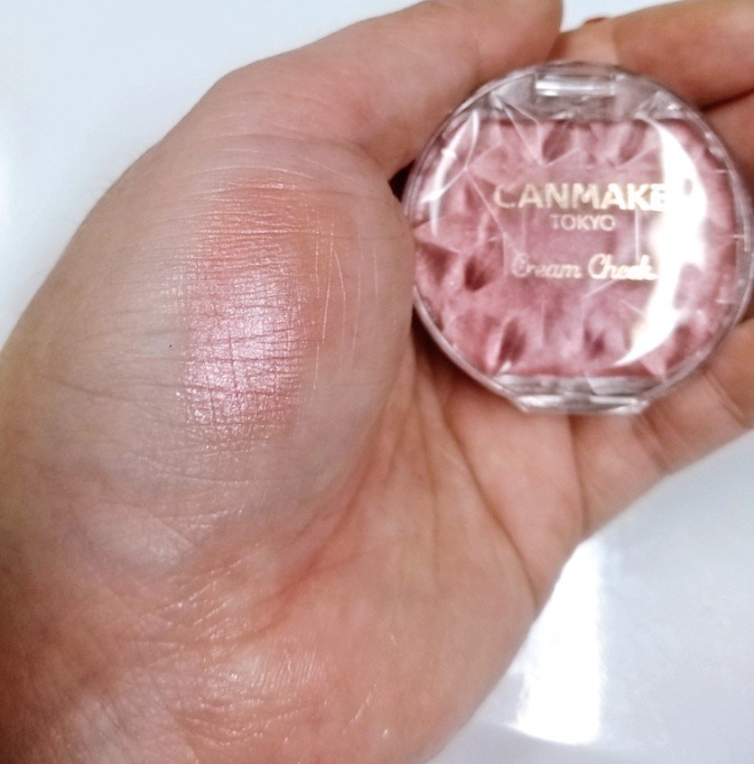 クリームチーク(パールタイプ)/キャンメイク/ジェル・クリームチークを使ったクチコミ（3枚目）