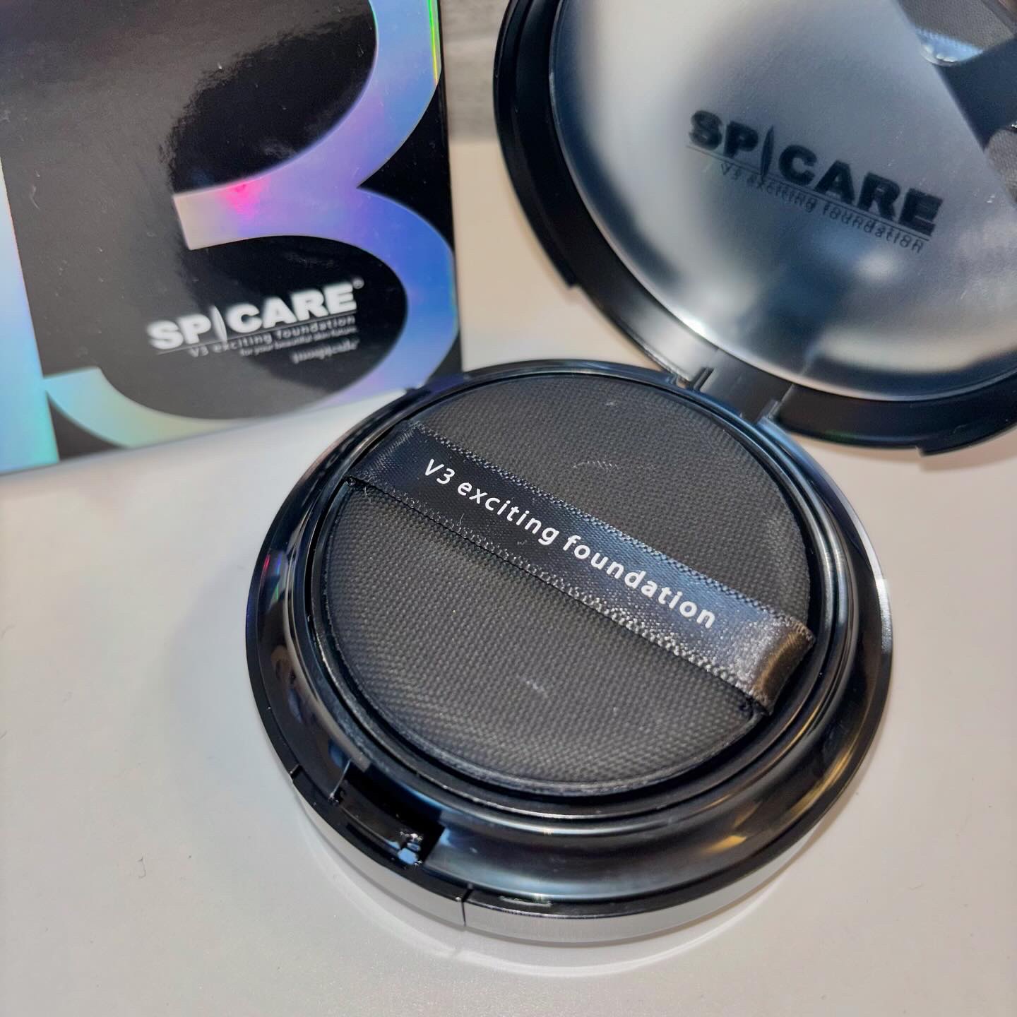 V3 エキサイティングファンデーション/SPICARE/クッションファンデーションを使ったクチコミ（2枚目）
