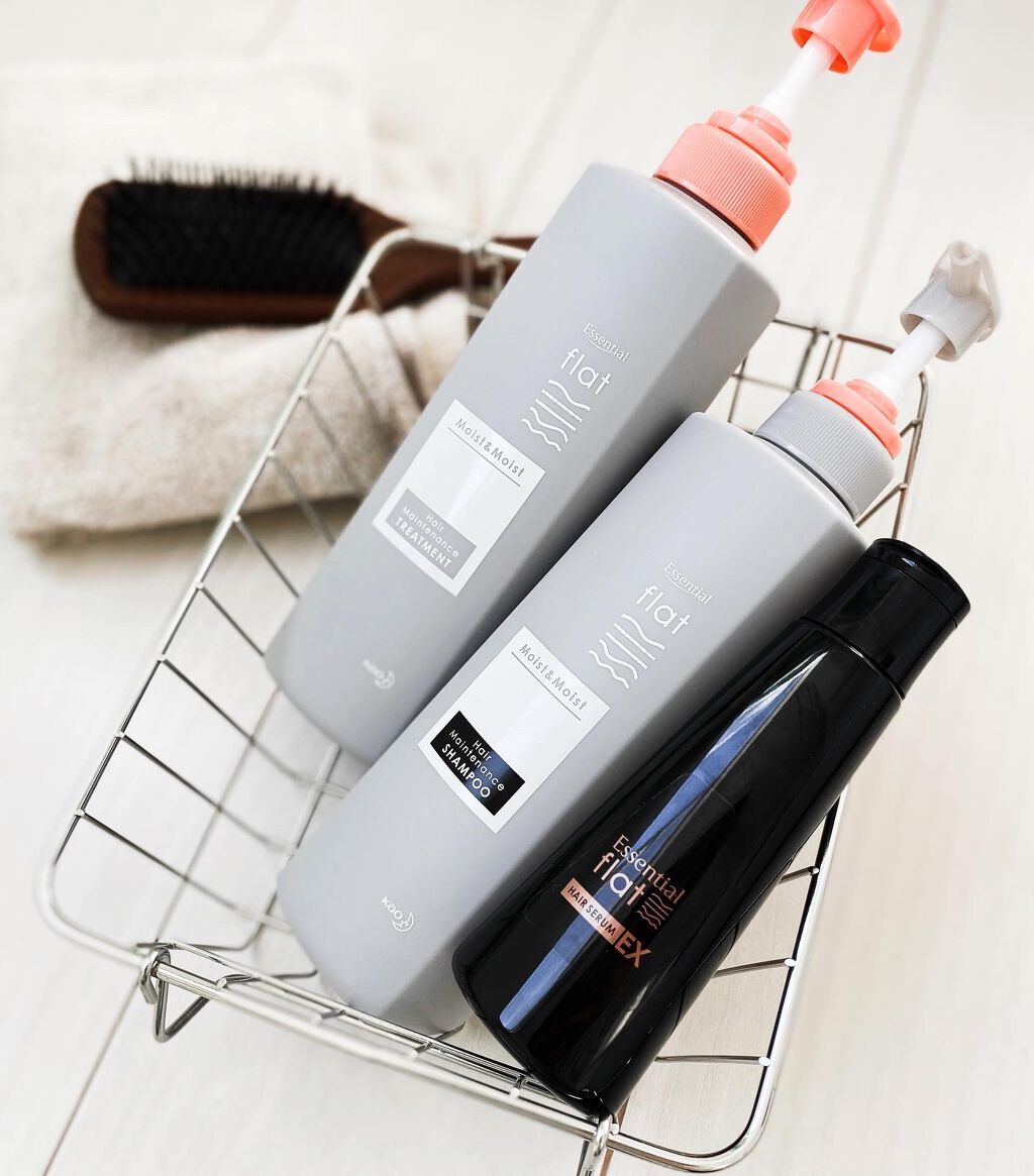 くせ・うねりメンテナンスシャンプー＆トリートメント（モイスト＆モイスト）/エッセンシャル flat/シャンプー・コンディショナーを使ったクチコミ（2枚目）