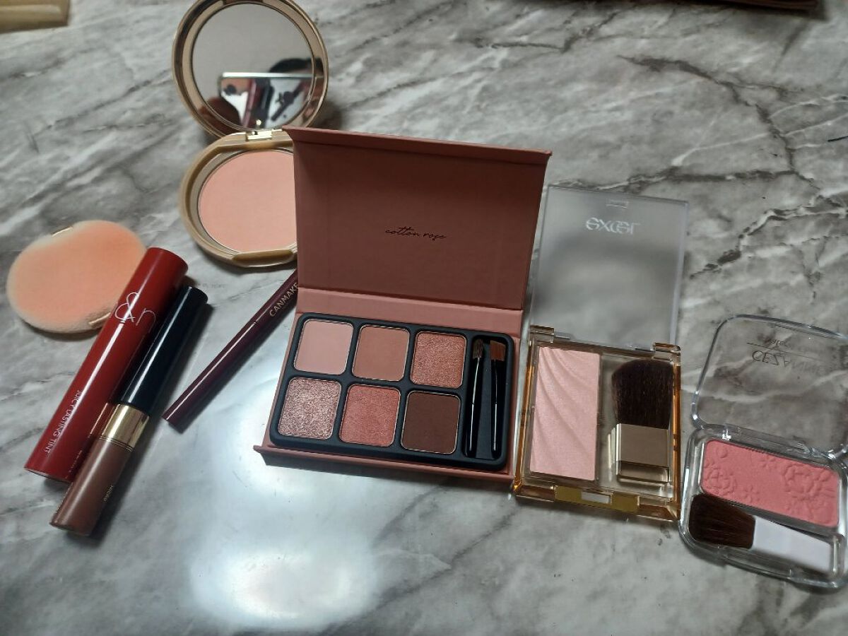 ドレープド シマーグロウ/excel/パウダーハイライトを使ったクチコミ（1枚目）