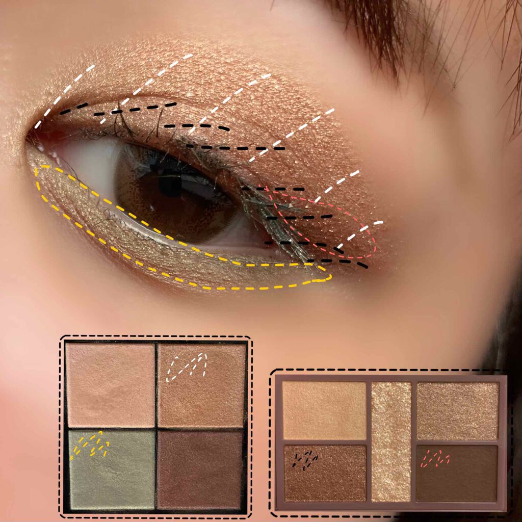 リアルクローズシャドウ/excel/アイシャドウパレットを使ったクチコミ(2枚目)