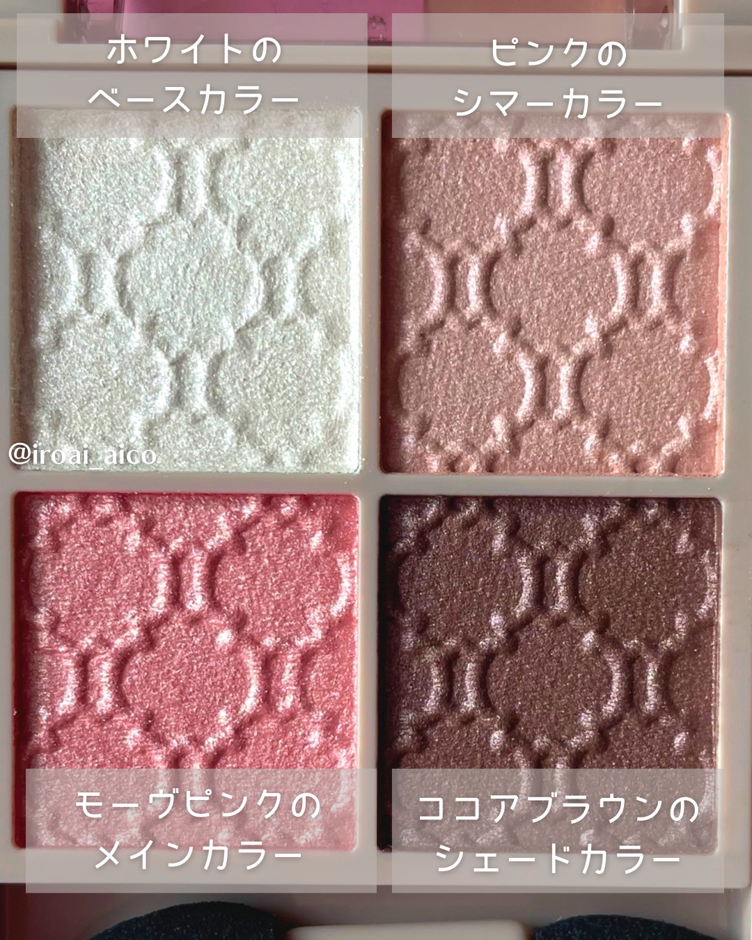 グロッシーリッチ アイズ N/Visée/アイシャドウパレットを使ったクチコミ（3枚目）