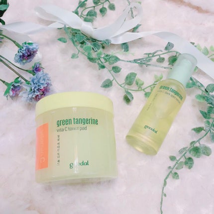 グリーンタンジェリン ビタC ダークスポットケアセラム/goodal/美容液を使ったクチコミ(1枚目)