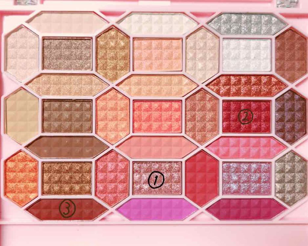 33色プロアイシャドウパレット/Dolly Angel/アイシャドウパレットを使ったクチコミ(3枚目)