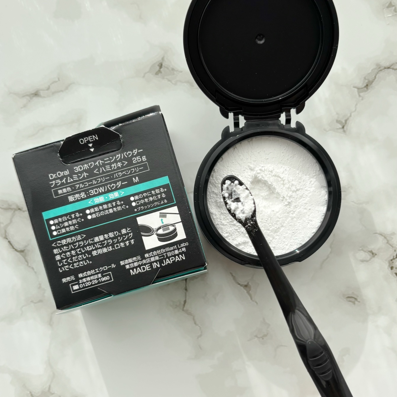 Dr.オーラル 3Dホワイトニングパウダー(プライムミント)/Dr.Oral/歯磨き粉を使ったクチコミ（2枚目）