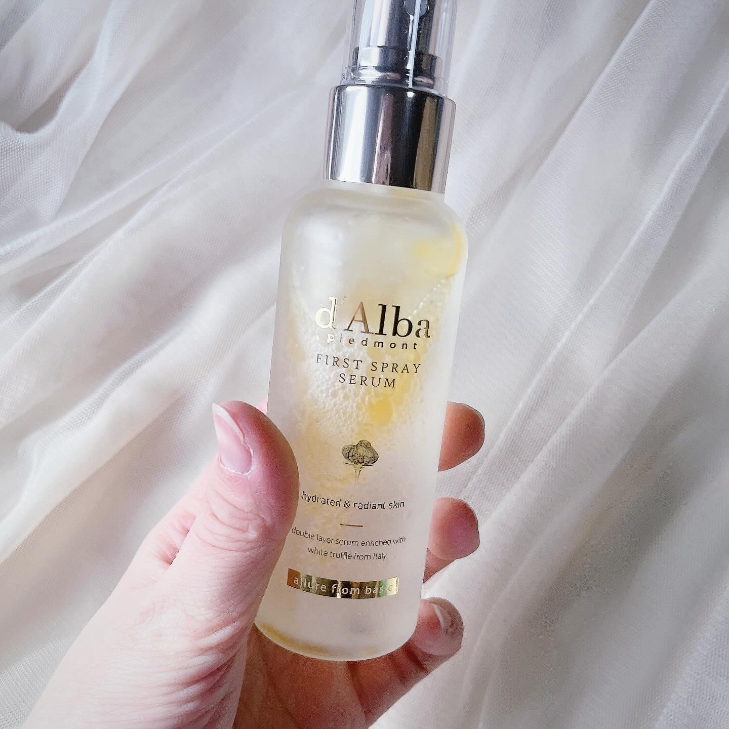 ダルバ ホワイトトリュフファーストスプレーセラム/ダルバ/ミスト状化粧水を使ったクチコミ（3枚目）