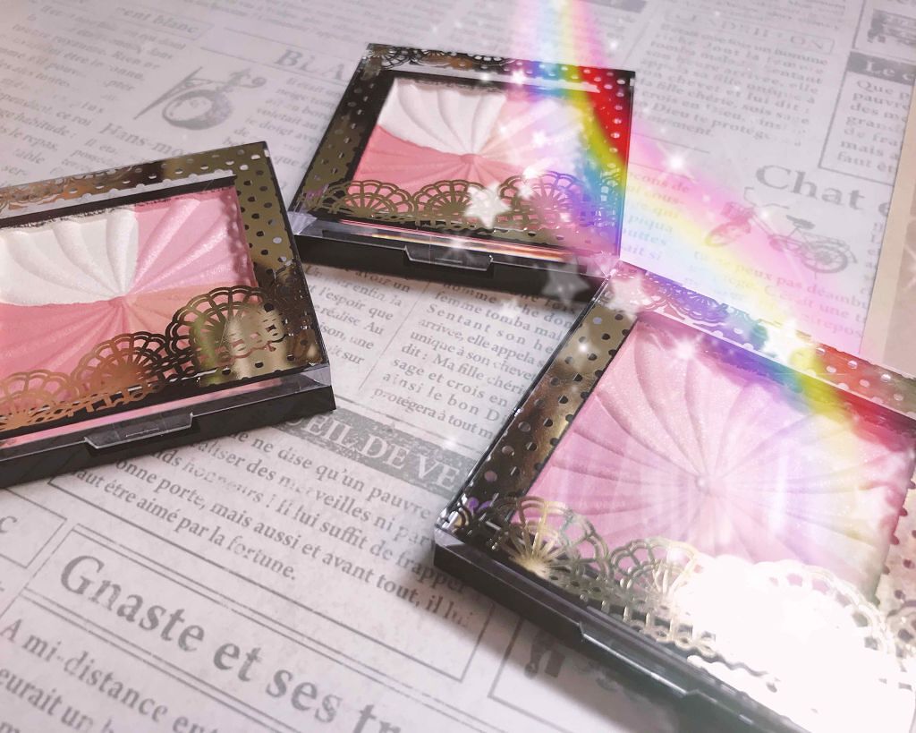 ミックスチークパウダー/DAISO/パウダーチークを使ったクチコミ（1枚目）